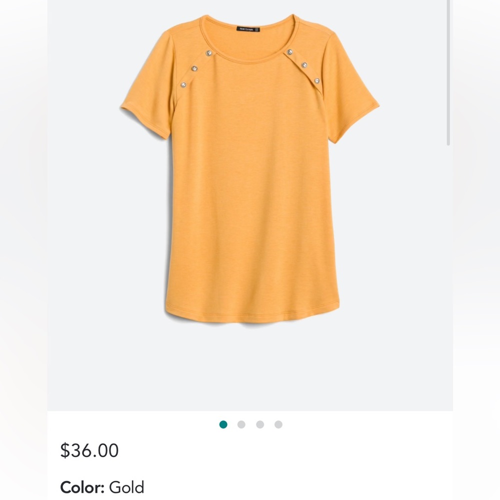 Gold Short sleeve shirt